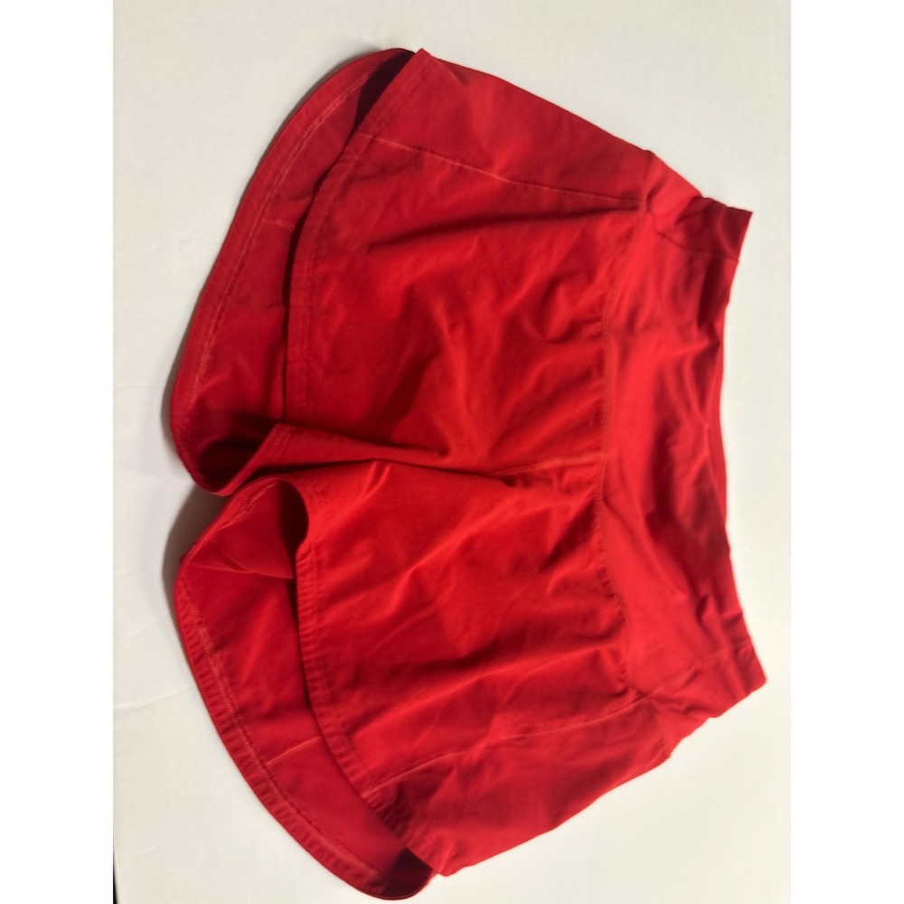 Lululemon Speed Up Low-Rise Lined Short 2.5 Red LW7BJ8T Size 6
